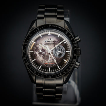 Black Venom Omega Speedmaster Moonwatch Professional Watch - 42 mm Steel Case - Tachymeter Bezel - Black Dial - 2 Nato straps - 311.30.42.30.01.005